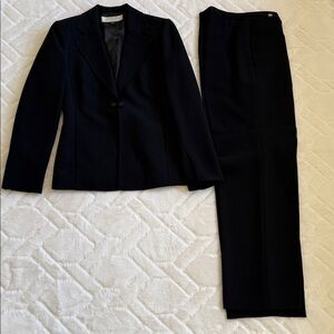Tahari Classic Black Pant Suit, Business